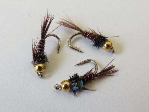 Bead-head pheasant tail flashback nymph