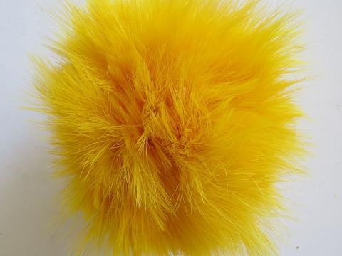 Bulk golden yellow marabou feathers